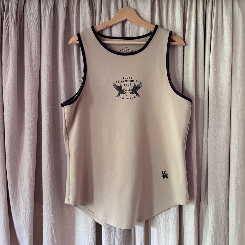 YoungLA Immortal Tank Top Khaki Tan Eagle Model 311 L/XL